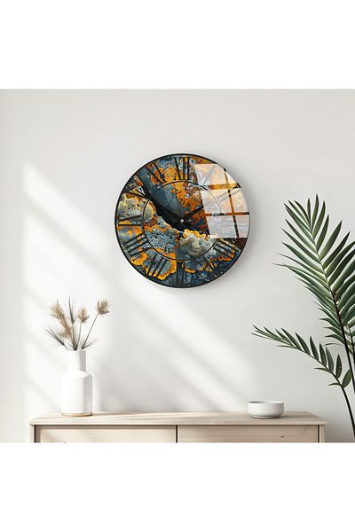 huhuli Modern Designed Glass Wall Clock Huhu330