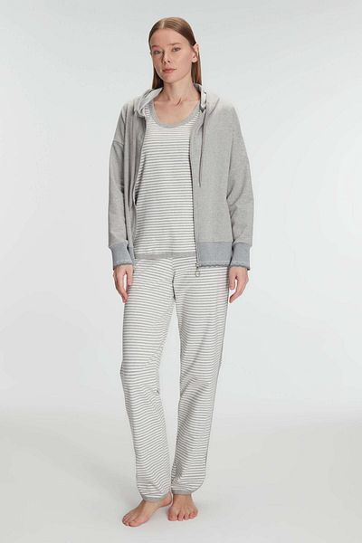 Anıl Long Sleeve Sweatshirt and Sleeveless T-Shirt Pants Set - 11237