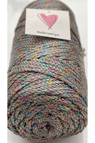 Makromİps Premium Polyester - 100g Φωτεινό Μακραμέ Σχοινί Χόμπι Πλεκτή Τσάντα, 1η Ποιότητα Sula