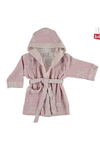 ÇOCUKS Babydo Jakarlı 2 Katlı Müslin Bornoz Uni