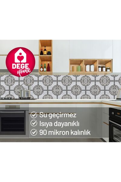 DEGE HOME Kitchen Countertop Mosaic Pattern Adhesive Foil 65X200 cm