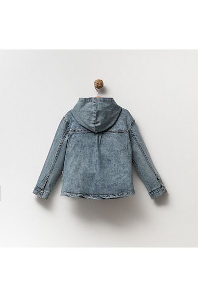 Overdo Παιδικό τζιν μπουφάν Unisex με κουκούλα