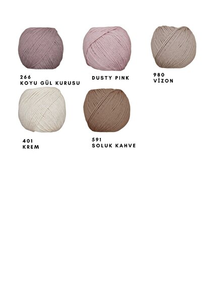 OrganicKid Organik Pamuk Amigurumi Punch 50 gr El Örgü Ipi Koyu Gül Kurusu