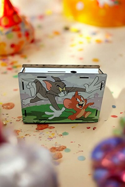 wooden gift design Ahşap Kumbara Baskı Yüzeyli 20*15*5 cm Özel Tasarım Model 2