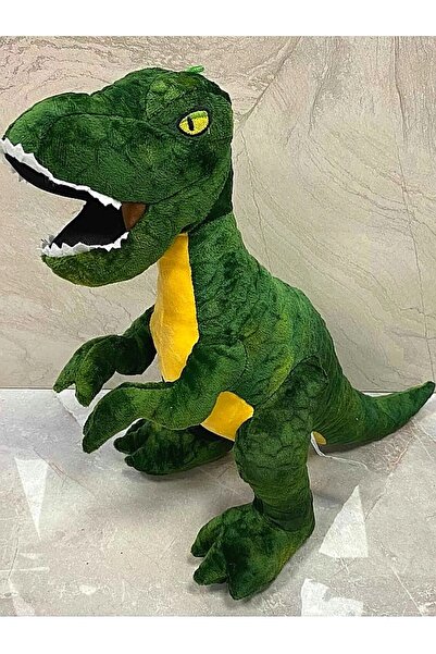 Şeker Adası Canavar Dinazor  Yeşil Trex 40 cm - Peluş Oyuncak T-rex
