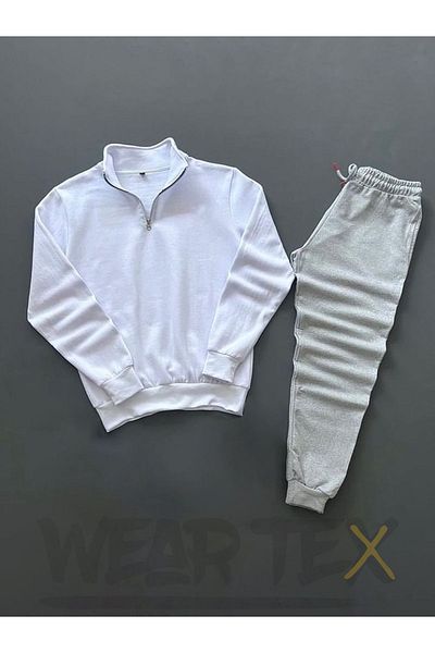 WEARTEX Half Zippered Unisex Tracksuit Set