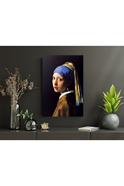 Hayal Poster İnci Küpeli Kız Ahşap Tablo (20X30)
