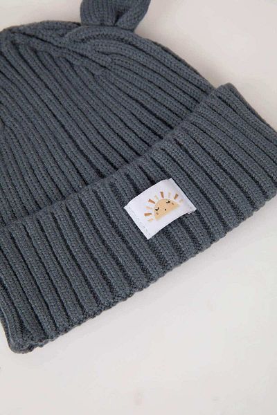 DeFacto Baby Boy Knitted Beanie with Ears C8595A524Wn