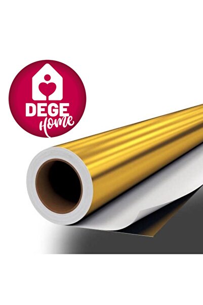 DEGE HOME ورق ذهبي وفضي (مرآة) لاصق 122 سم × 20 سم