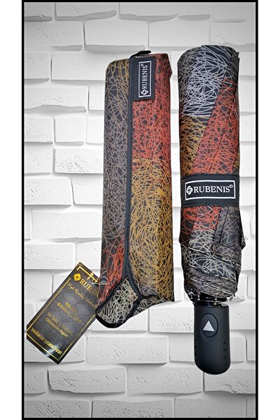 Rubenis Kaliteli 3 Kırmalı 10 Telli Otomatik Açılır Şemsiye