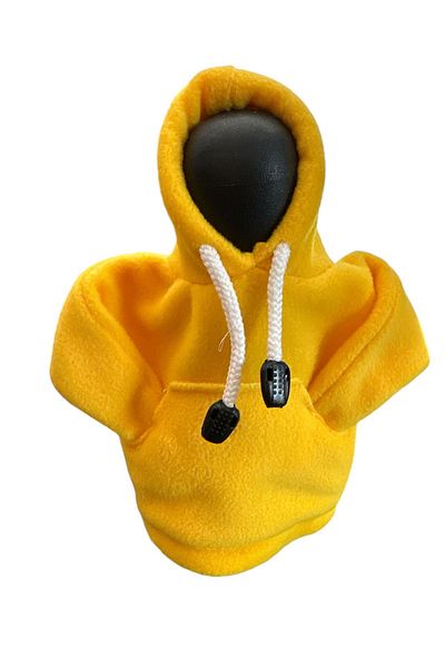 gcstore Yellow Fleece Gear Shift Knob - Hooded