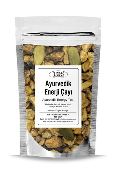 TOS The Organic Spices Ayurvedic Energy Tea - 40 Gr 1St Quality