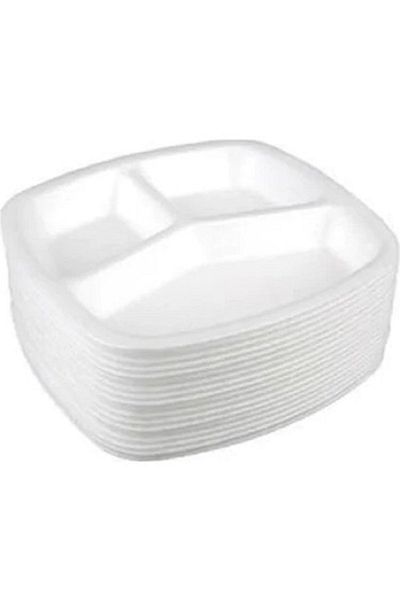 Benim Marifetlerim 3 Compartment Foam Serving Plate 5 Pieces