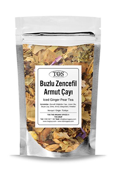 TOS The Organic Spices Iced Ginger Pear Tea 100 Gr (1. Quality) Iced Ginger P...
