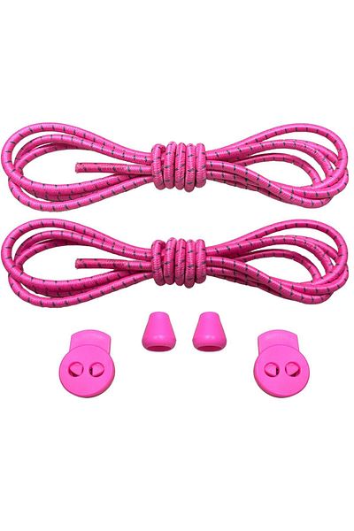 YeferStore Fuchsia 1 Pair Smart and Practical Elastic Sports Laces - Children's and Classic Boot Laces