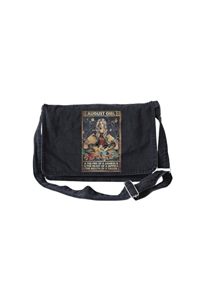 DENİKK Поштова сумка з принтом - регульований ремінь і кишені на блискавці