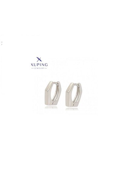 XUPING JEWELRY Cornered Steel Earrings