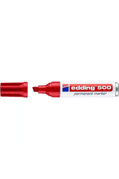 Edding E-500 Red Permanent Marker - Cut Point