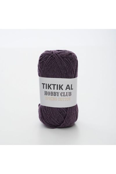 TıkTık AL Kahverengi Amigurumi Ve Punch (panç) Ipi %100 Pamuk Natürel Koton