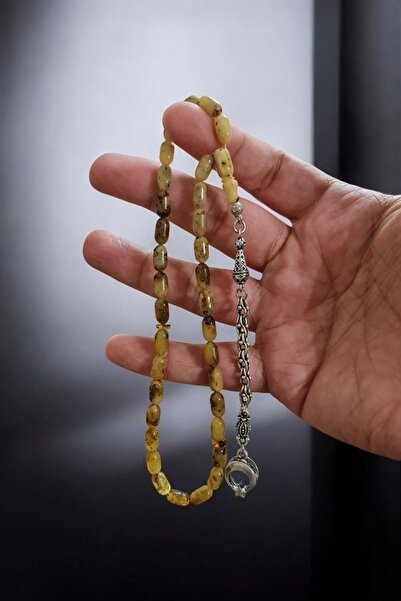 Budakoğulları Gümüş Sertifikalı Kaliningrad Fosilli Üst Düzey Kaya Damla Kehr...