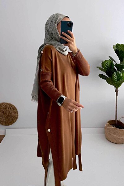 Ka Hijab Kh Tesettür Panço - Kahverengi