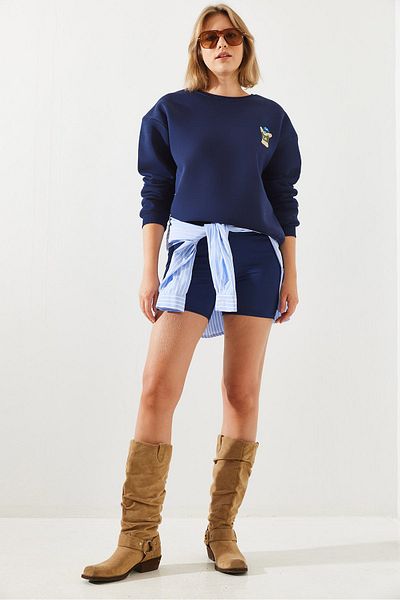 Bianco Lucci Bluza damska haftowana 3-nitkowa 60251800