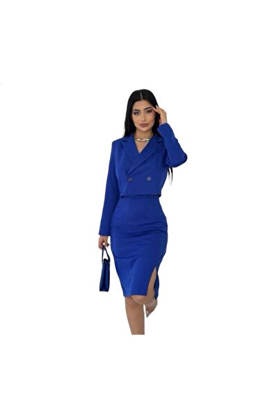 NILOO KADIN CROP CEKET ETEK İKİLİ  TAKİM