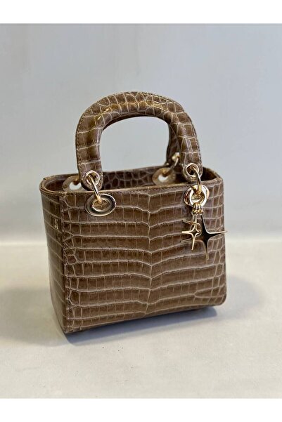 HFKY Geantă de damă din piele lacuită cu model șarpe cu accesorii aurii - lan...