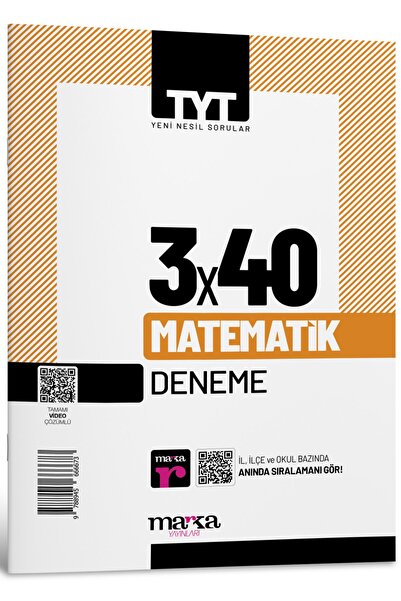 Marka Yayınları 2025 TYT Matematik 3 Deneme Tamamı Video Çözümlü Marka Komisy...