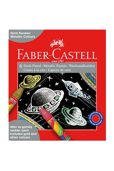Faber Castell Faber Castel 6 Colors Glitter Metallic Paint - 125406