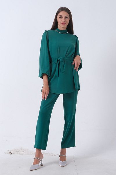 Feminist Emerald Set with Balloon Arm and Stone Detail - 46320011