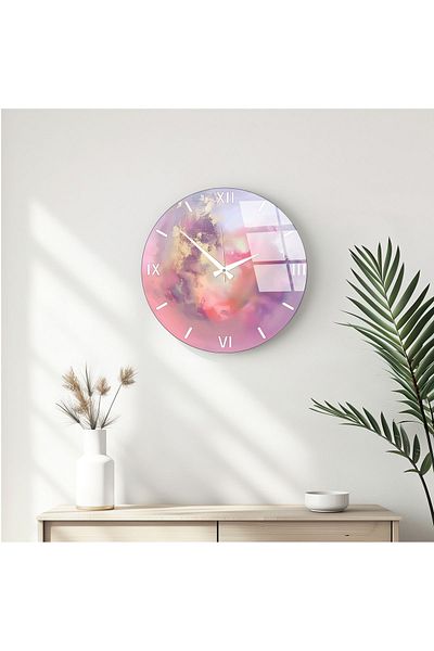 huhuli Modern Designed Glass Wall Clock Huhu345