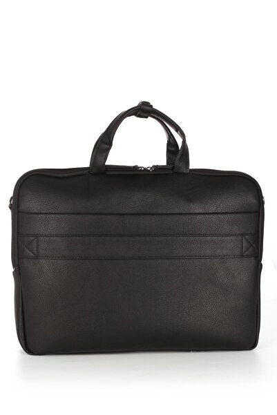 Pierre Cardin Pirre Cardin 01PC00109 - Vegan Μαύρος Χαρτοφύλακας Notebook, Αδιάβροχος