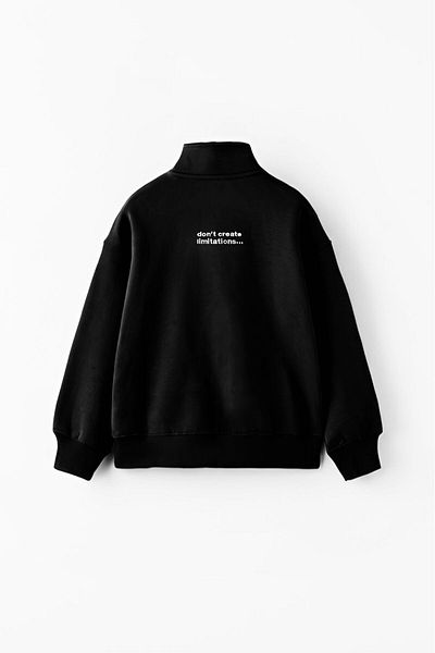 AdaKids Black Embroidered Slogan Printed Children's Set