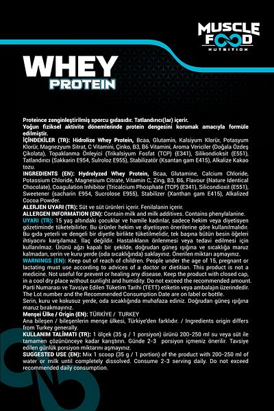 MUSCLEFOOD 910Gr 26 Serve Concentrate Whey - Chocolate Flavored Protein Powder