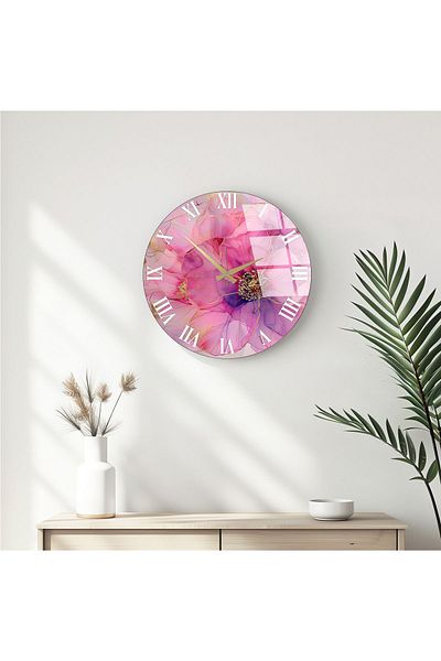 huhuli Modern Designed Glass Wall Clock Huhu339