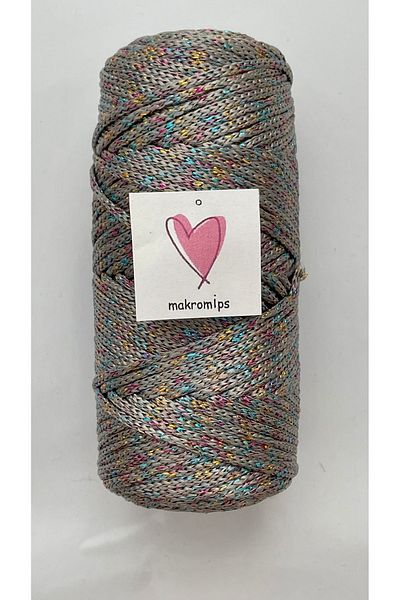 Makromİps Premium Polyester - 100g Φωτεινό Μακραμέ Σχοινί Χόμπι Πλεκτή Τσάντα, 1η Ποιότητα Sula