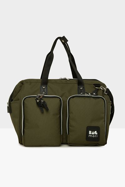 Bagmori Khaki Mother Baby Bag - with Strap and Double Pocket m 000008498