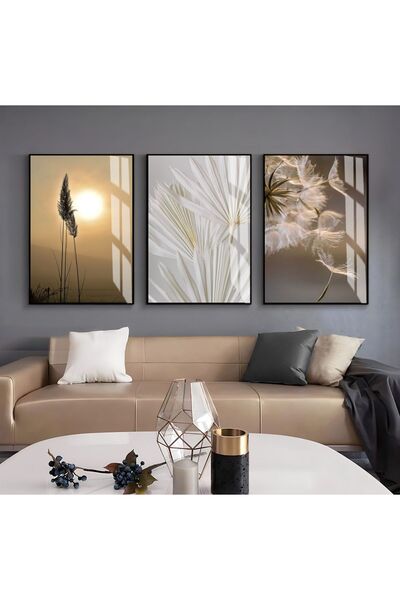 Harika bir ev HARİKABİREV|KREM-GOLD-BEYAZ RENK PÜSKÜLLÜ ÇİÇEK KOMBİNİ |ÇERÇEV...