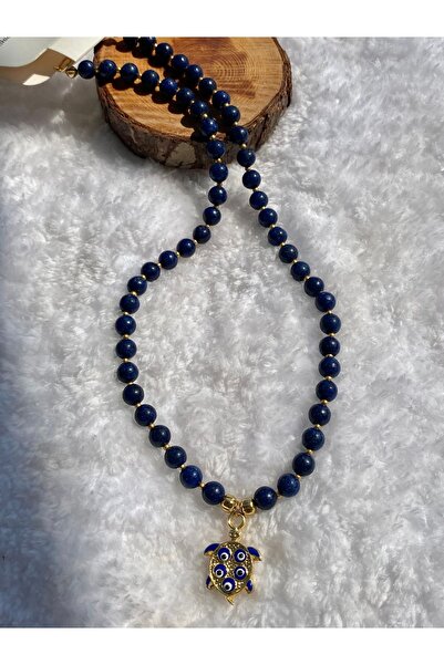 Takkı by Handan Lapis taşı tasarım kolye.