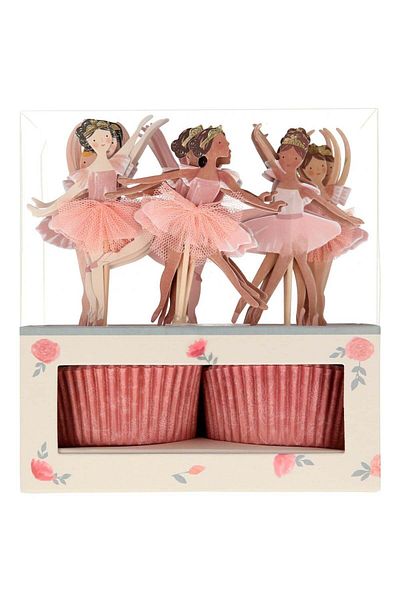 Meri Meri Ballerina Cupcake Kit - Set of 24