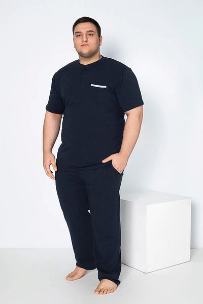 hefox Men's Modal Battal Sleeve Placket Pajama Set - Confeo
