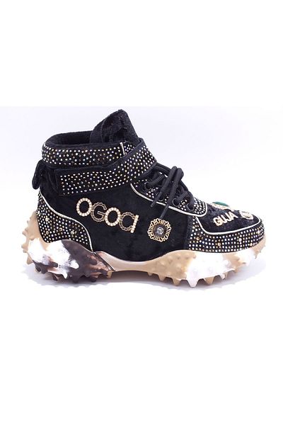Guja 24K351 Μοντέλο Πέτρινες Λεπτομερείς Βελούδινες Μπότες - Μέγεθος 1