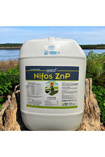 ZİROS Nifos Çinko Fosfor 20 Lt Çiçeklendirici Sıvı Gübre Polen Sebze Meyve Domates Biber Patlıcan