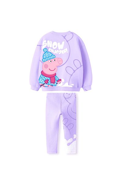Daisy Dolly 3 Applique Cotton Girl's Set - Non-Raised Top and Bottom Set