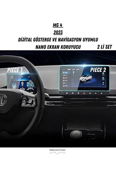 UniqAnatolia Mg 4 2023 Digital Indicator and Navigation Compatible Double Set Nano Screen Protector