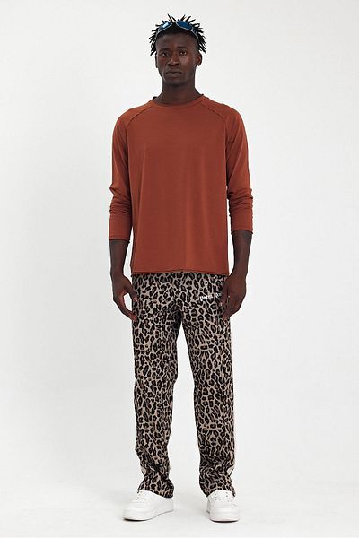 Soho Mood Ανδρικό μπλουζάκι με κανέλα Oversize - Dirty Collar, Αμερικάνικο βαμβάκι, μακρυμάνικο