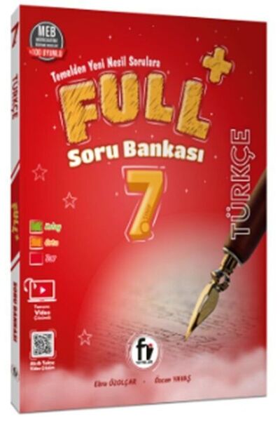 Özgün Yayınları Fi Yayınları  7.SINIF FULL+ TÜRKÇE SORU BANKASI  2024 YENİ
