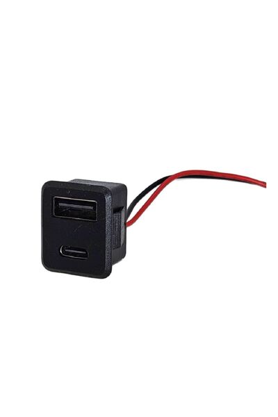 BuharaElektronik Pano Tip Kare TYPE-C + USB 2P - Şarj