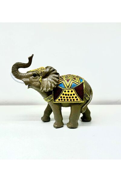 AYCEM Dekoratif Polyester El Işi Fil Biblo Heykel Ev Ofis Dekor Vitrin Süsü